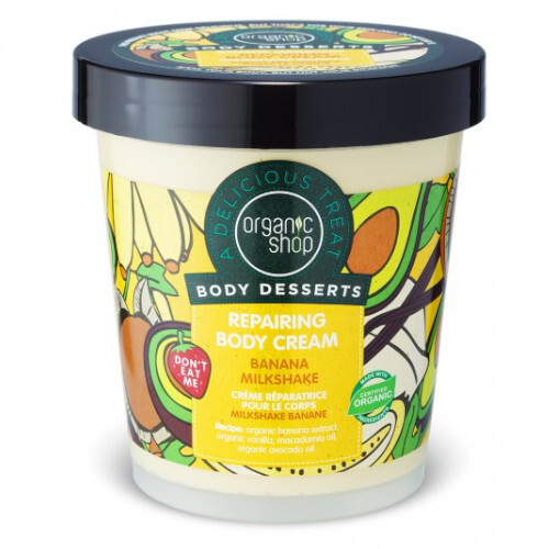 Obnovujúci telový krém Body Desserts Banana Milkshake (Repairing Body Cream) 450 ml