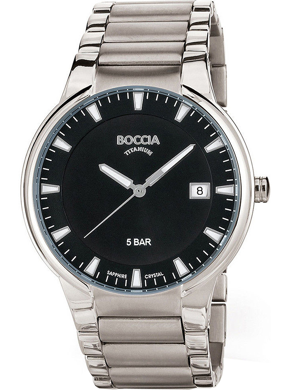 Boccia 3629-01 Men`s Watch Titanium 39mm 5ATM