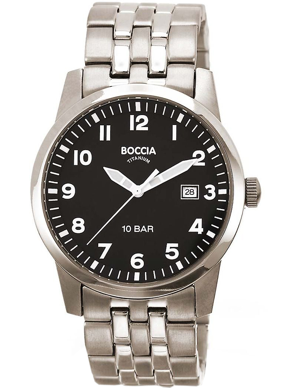 Boccia 3631-02 Men`s Watch Titanium 38mm 10ATM