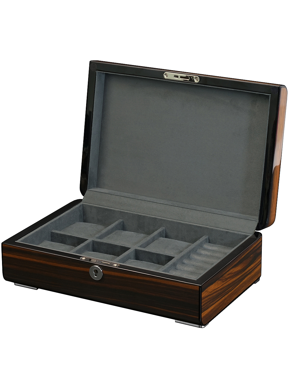 Rothenschild watch case RS-2433-EB for 6 watches and cufflinks