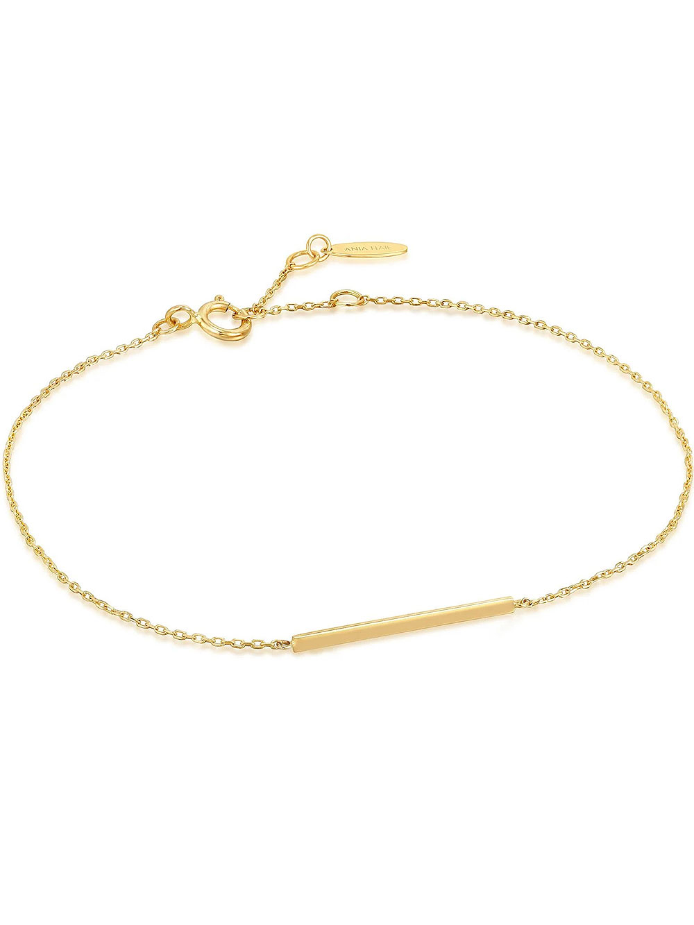 ANIA HAIE BAU001-06YG Gold Solid Bar Bracelet Ladies Gold 14K