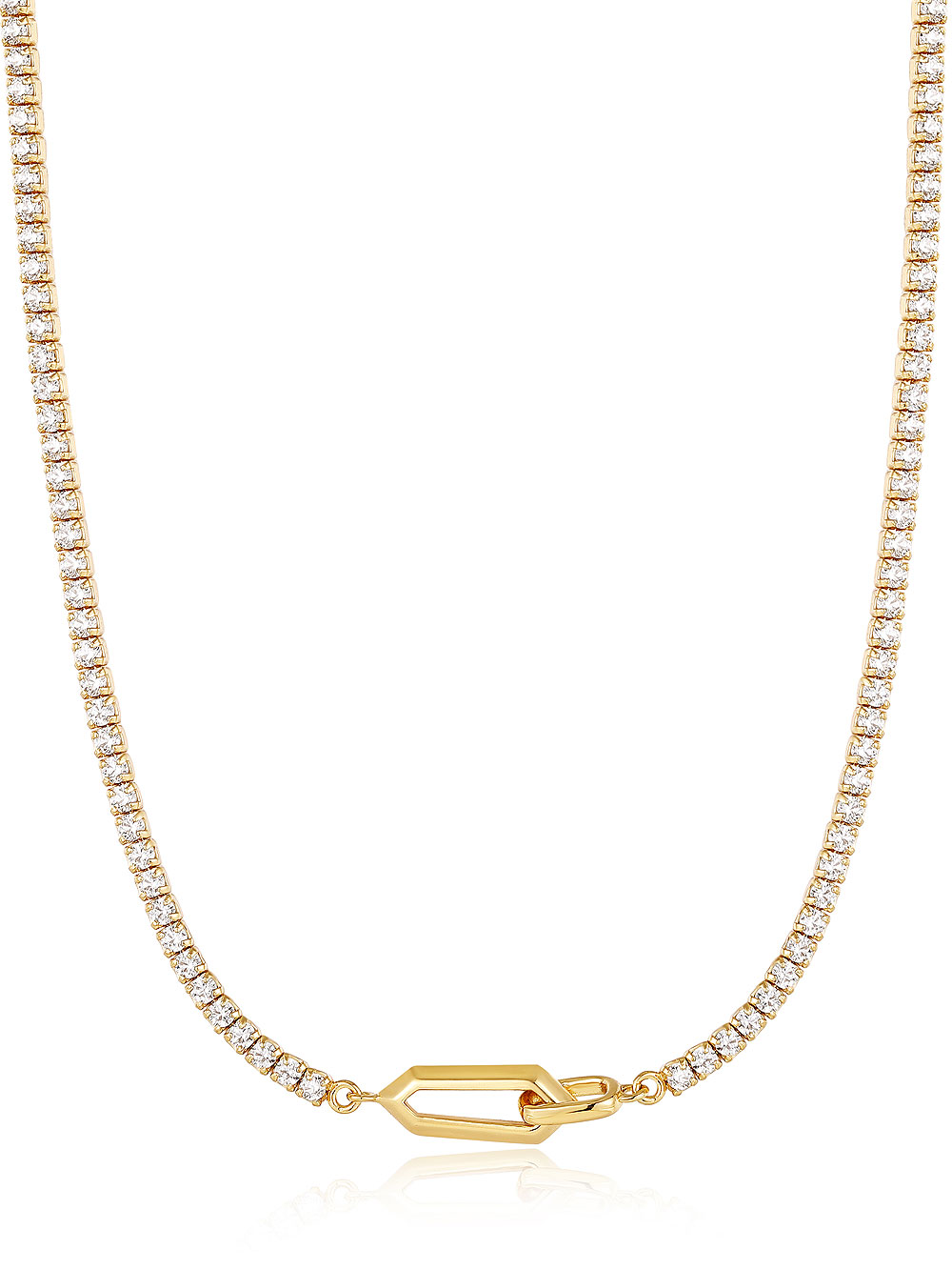 ANIA HAIE N041-03G-W Dance Til Dawn Ladies Necklace, adjustable