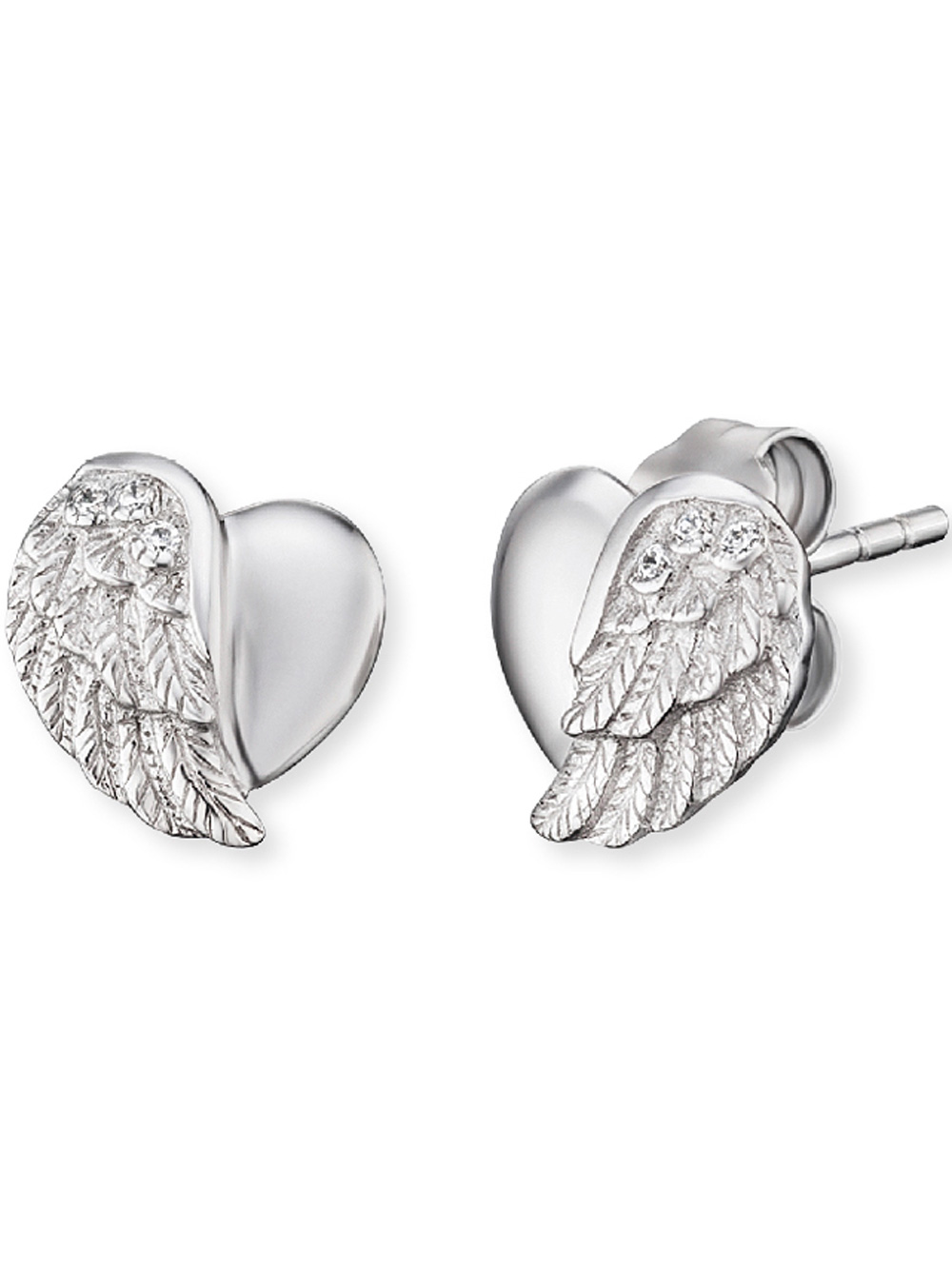 Engelsrufer Ear Studs Heart Wings ERE-LILHEARTWING-ST