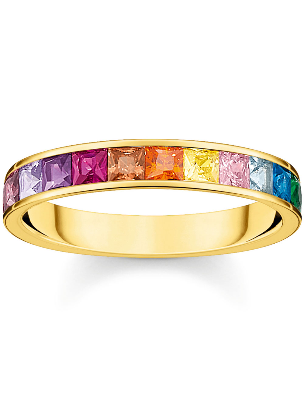 Thomas Sabo Ladies Ring TR2403-996-7-56 Stone Rainbow size 56