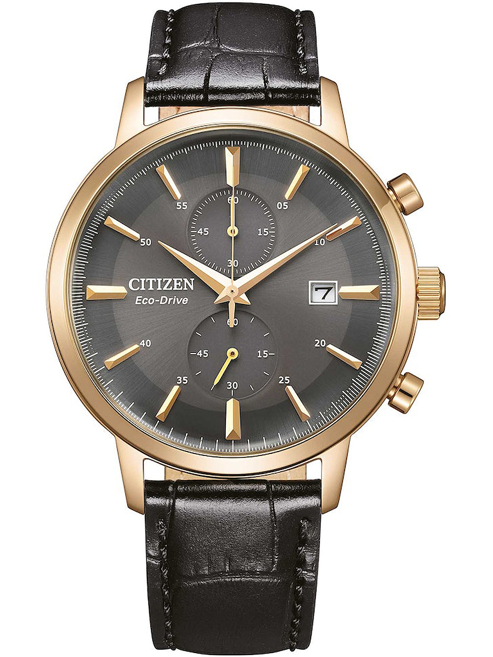 Citizen CA7067-11H Eco-Drive Chronograph Mens Watch 42mm 5ATM