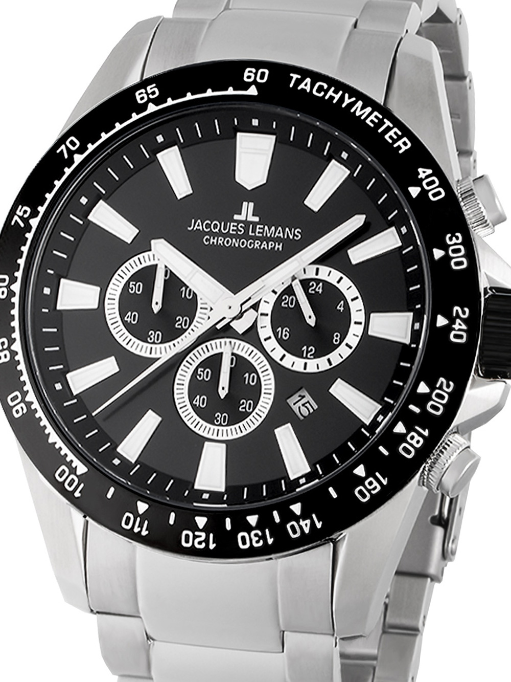 Jacques Lemans 1-2140E Liverpool Chronograph Mens Watch 48mm 10ATM