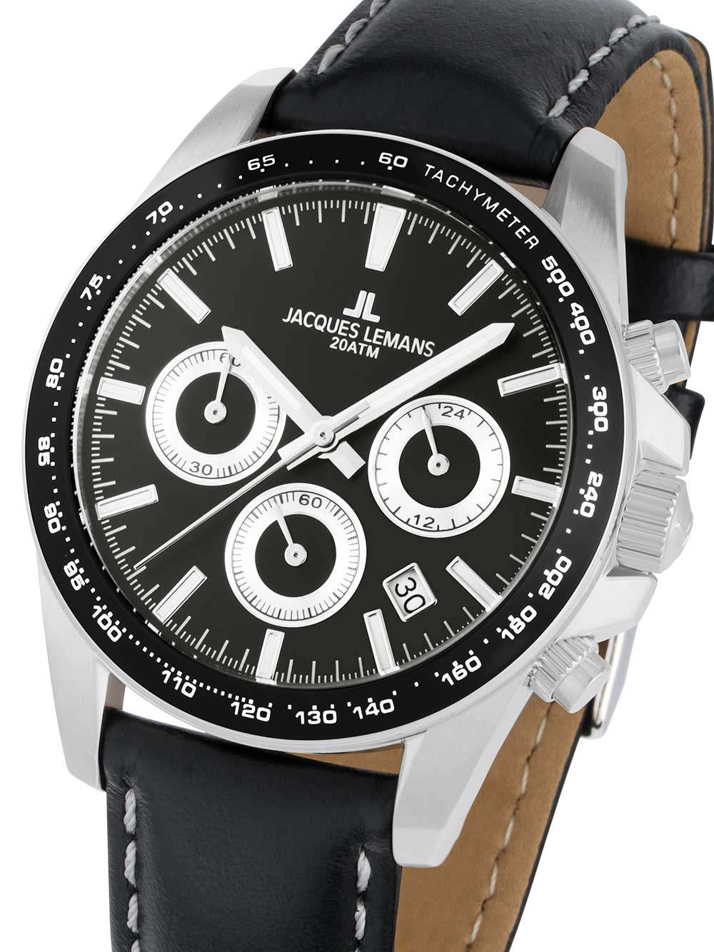 Jacques Lemans 1-1877A Liverpool Chronograph Mens Watch 40mm 20ATM