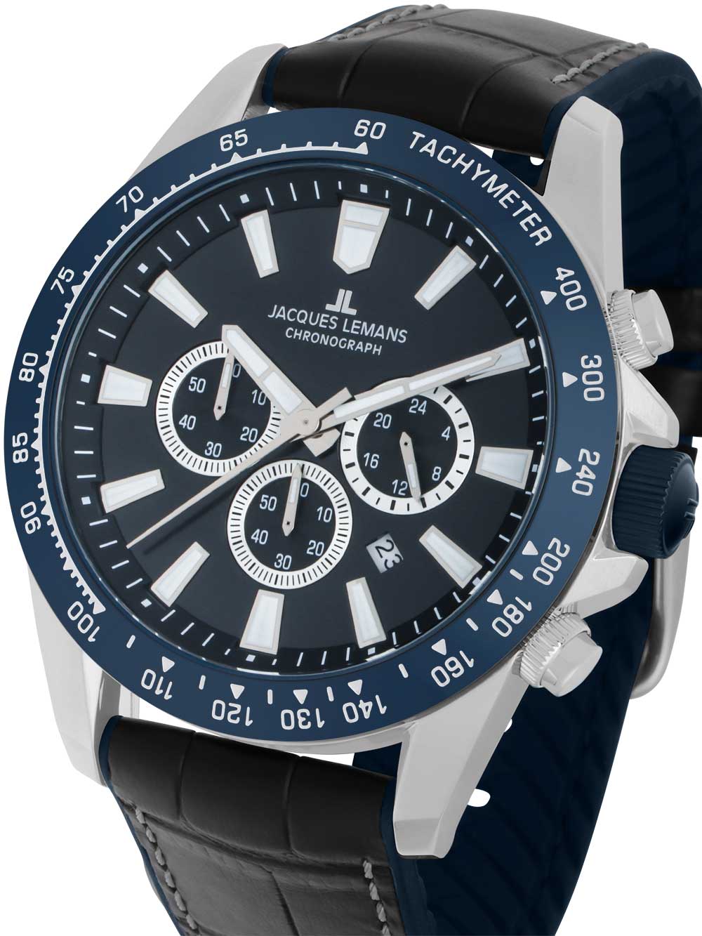 Jacques Lemans 1-2140B Liverpool Chronograph Mens Watch 48mm 10ATM