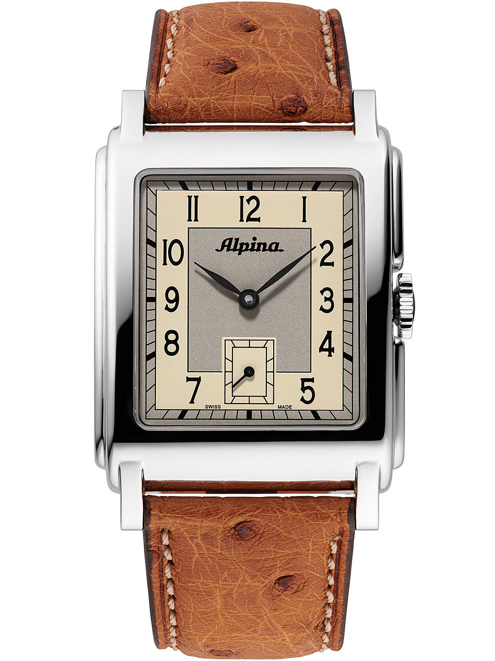 Alpina AL-530SAC3C6 Heritage Carree Automatic Mens Watch 33mm 3ATM