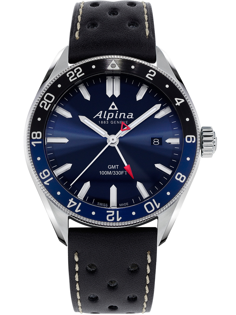 Alpina AL-247NB4E6 Alpiner GMT Mens Watch 42mm 10ATM