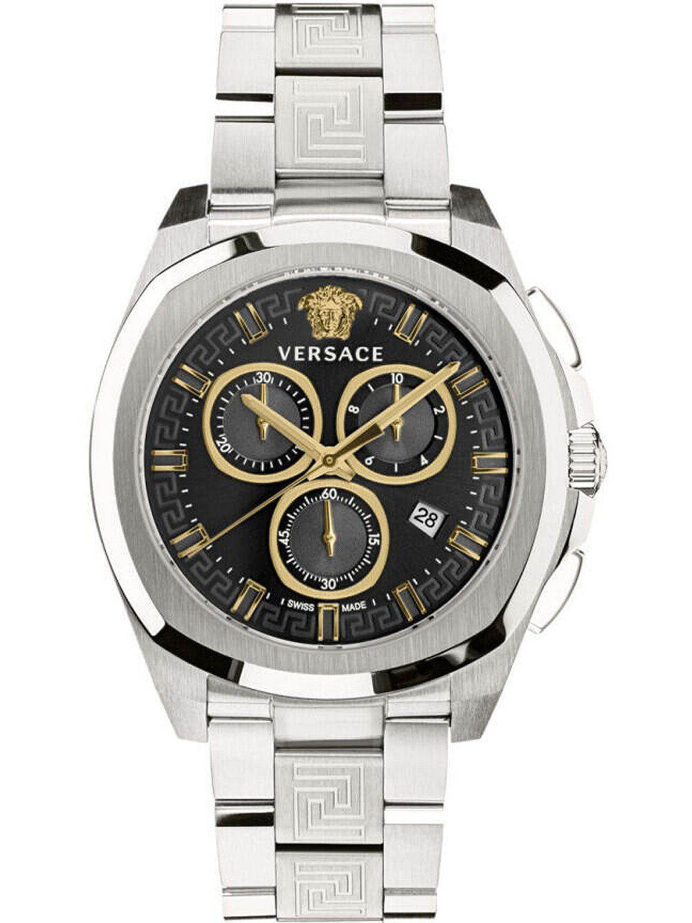 Versace VE7CA0723 New Chronograph Geo Mens Watch 43mm 5ATM 