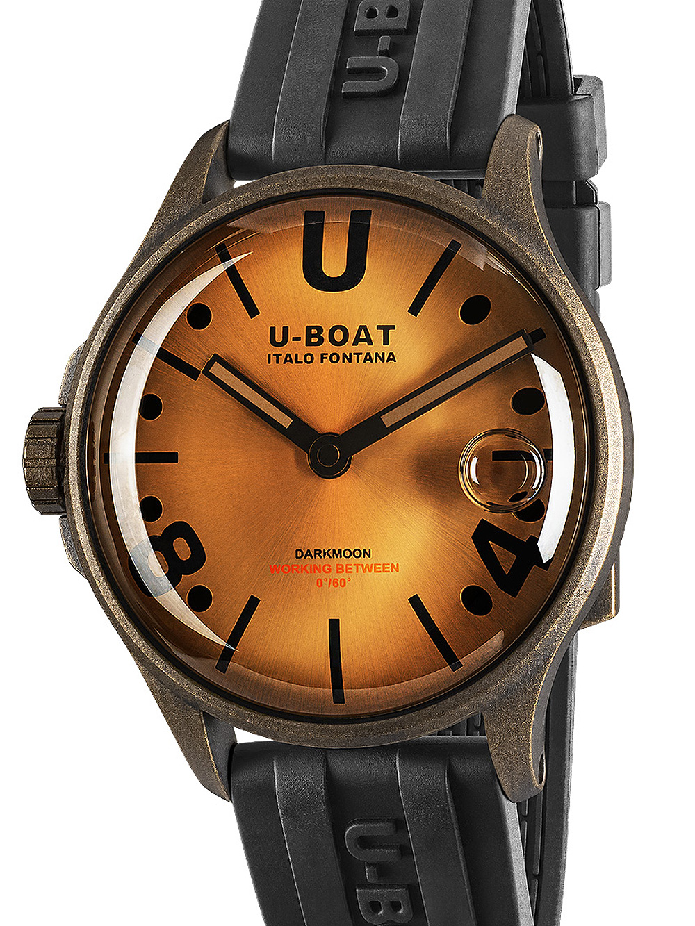 U-Boat 9547 Darkmoon Brown Vintage Mens Watch 40mm 5ATM