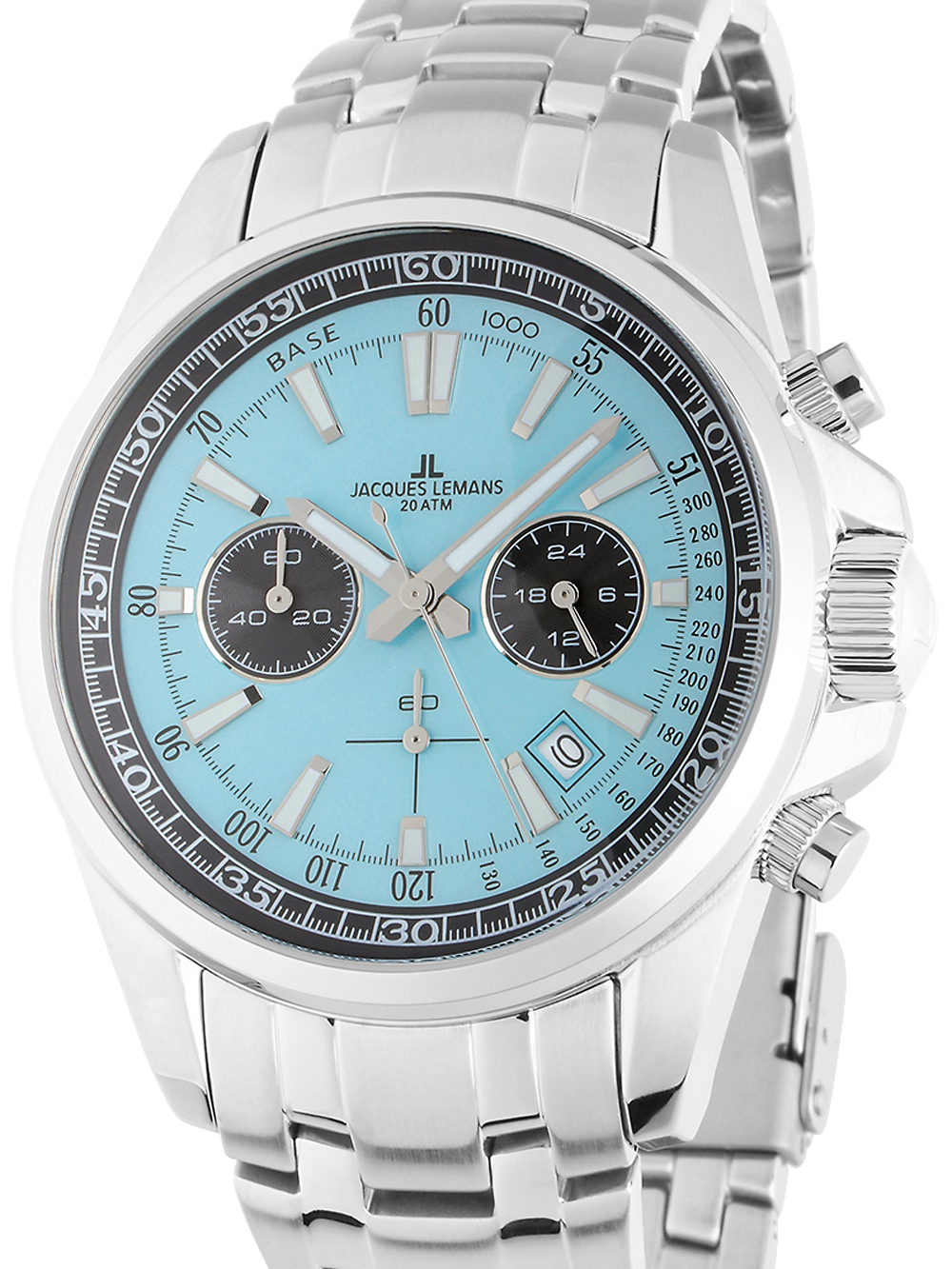 Jacques Lemans 1-2117ZB Liverpool Mens Chronograph 44mm 20ATM