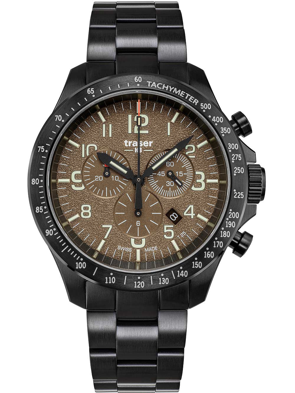 Traser H3 109460 P67 Officer chrono khaki steel 46mm 10ATM