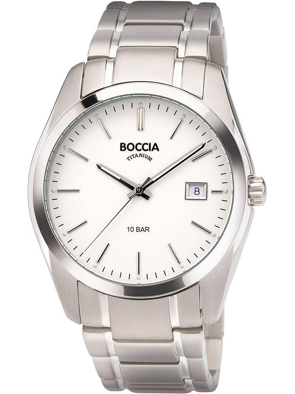 Boccia 3608-03 men`s watch titanium 41mm 10ATM