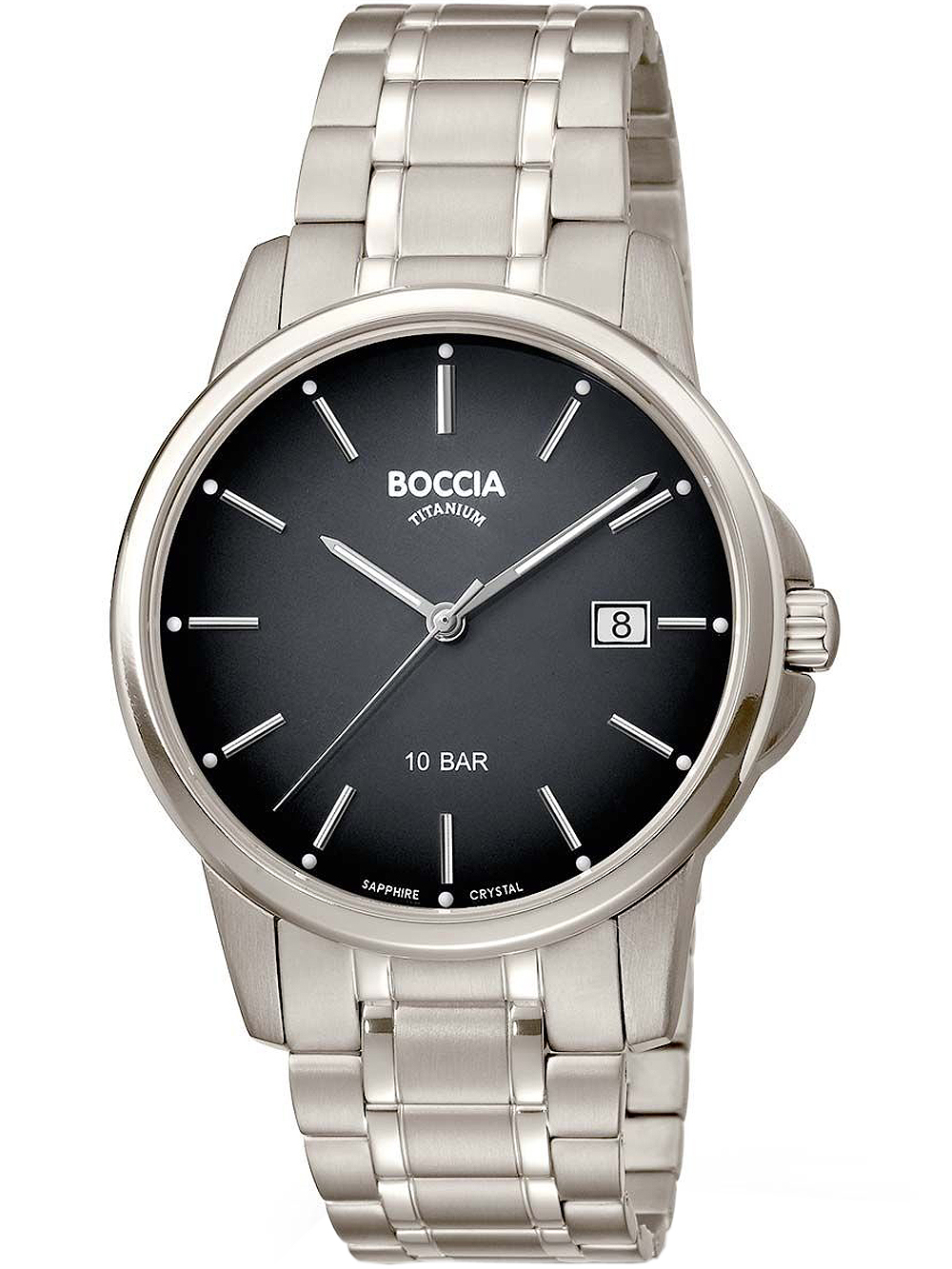 Boccia 3633-07 men`s watch titanium 40mm 10ATM