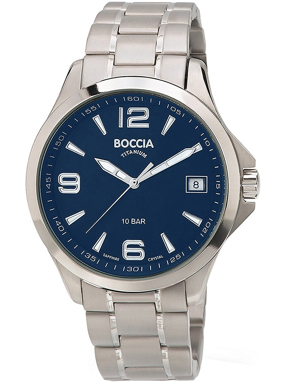 Boccia 3591-03 Men`s Watch Titanium 41mm 10ATM