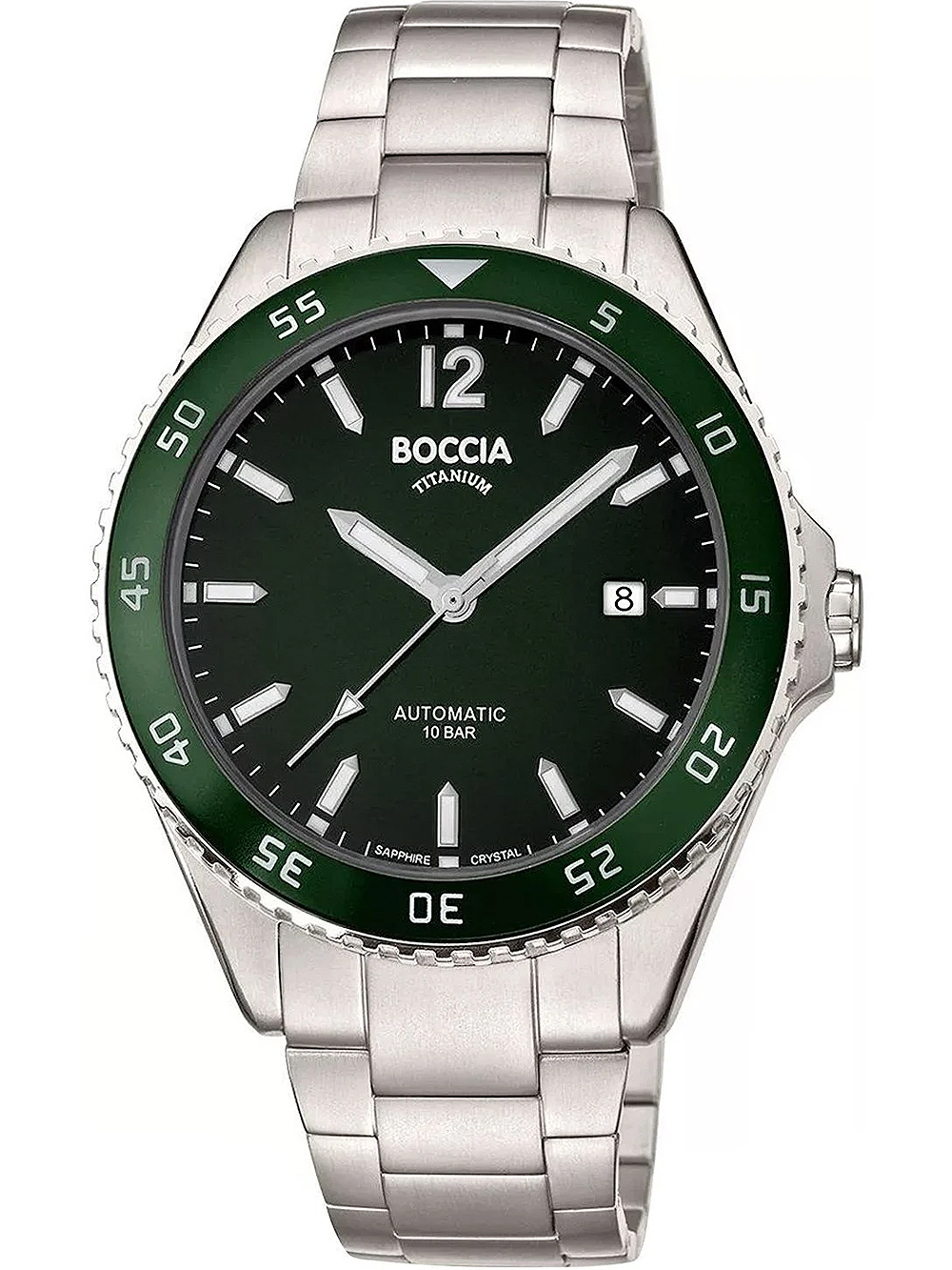 Boccia 3653-02 Men`s Watch Automatic Titanium 43mm 10ATM