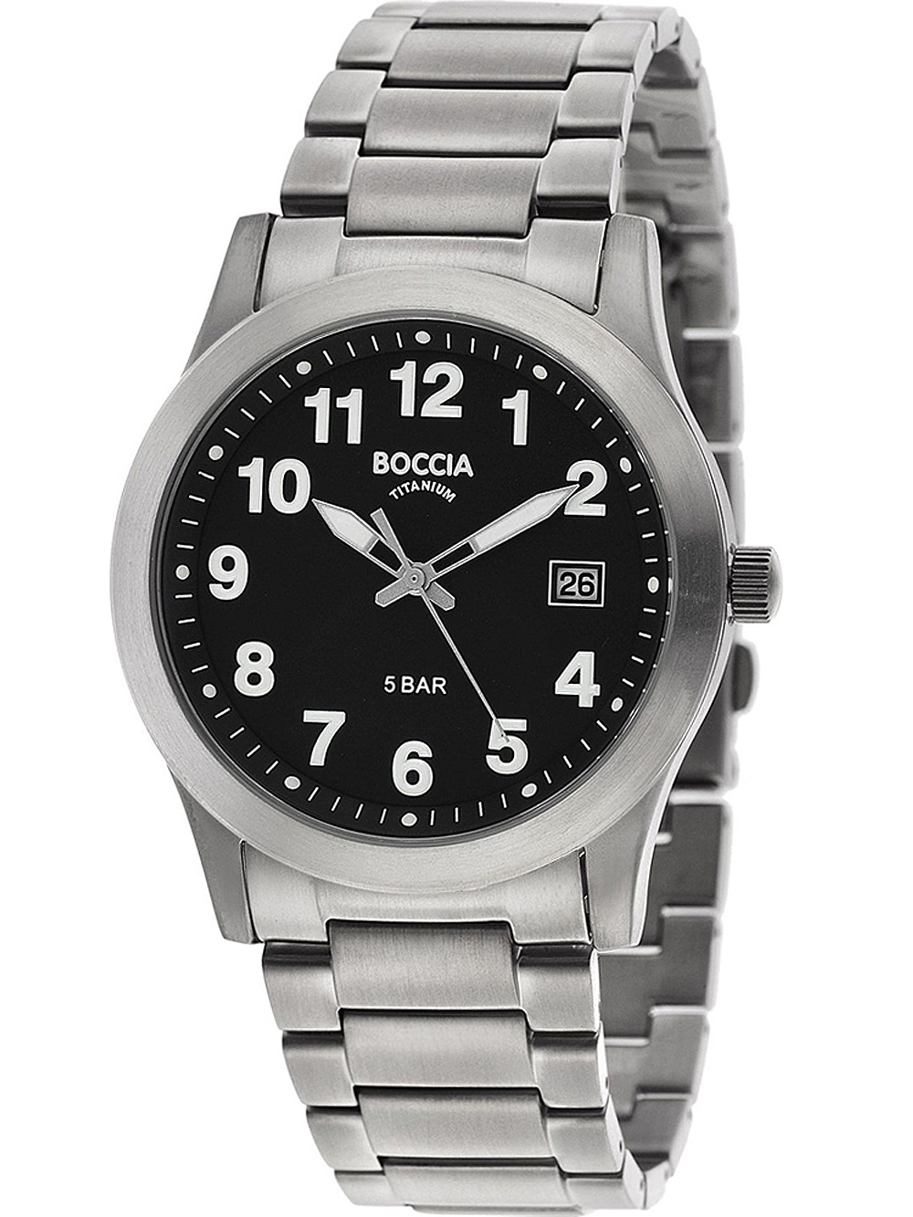 Boccia 3619-03 Men`s Watch Titanium 40mm 5ATM