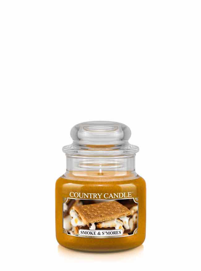 Country Candle Smoke & S'mores dišeča sveča mini 1 stenj (104 g)