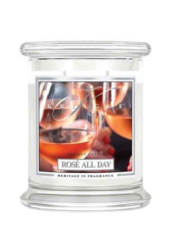 Kringle Candle Rose All Day dišeča sveča srednja 2 stenja (411 g)