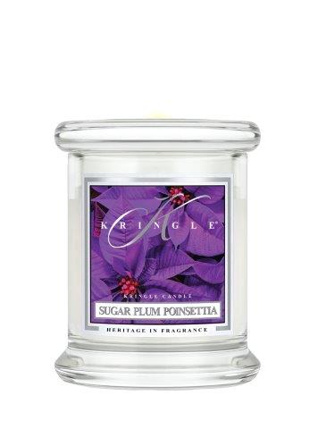 Kringle Candle Sugar Plum Poinsettia mini dišeča sveča z 1 stenjem (127 g)