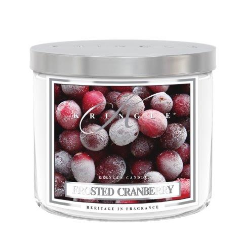 Kringle Candle TUMBLER Frosted Cranberry dišeča sveča srednja 2 stenja (411 g)