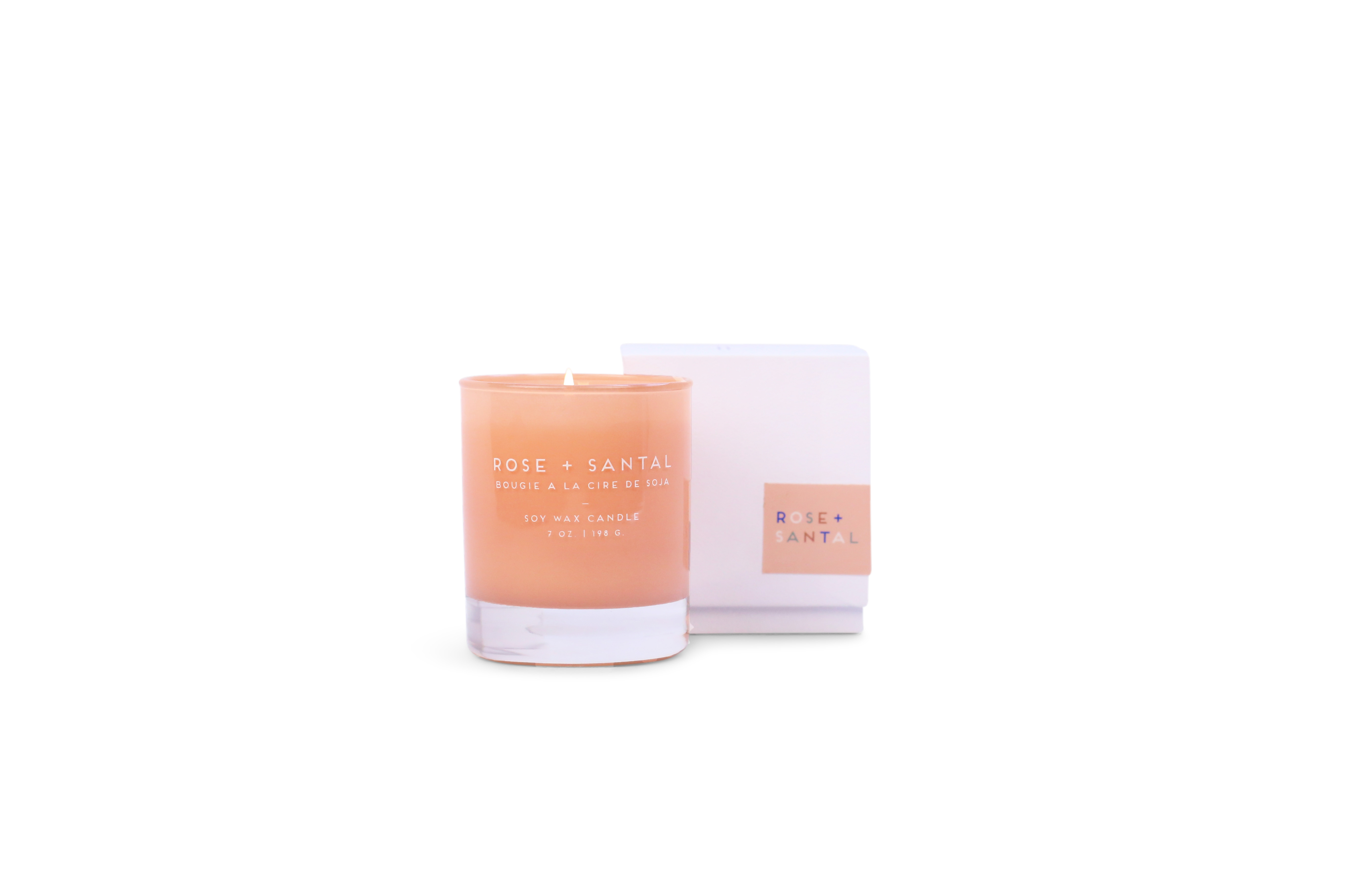 Paddywax STATEMENT ROSE + SANTAL dišeča sveča v darilni škatli (7oz / 198g)