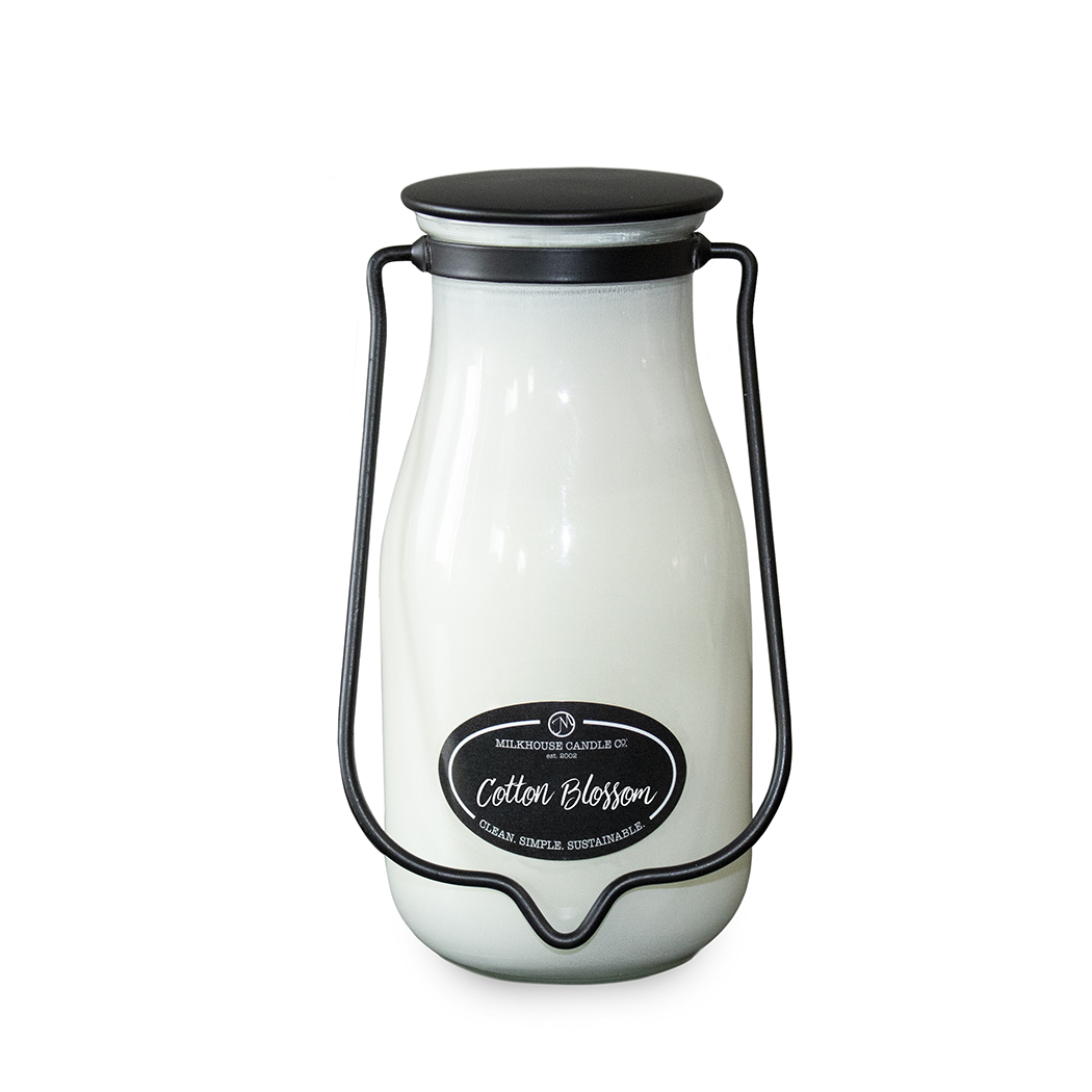 MILKHOUSE CANDLE Dišeča sveča Cotton Blossom Milkbottle velika 396 g