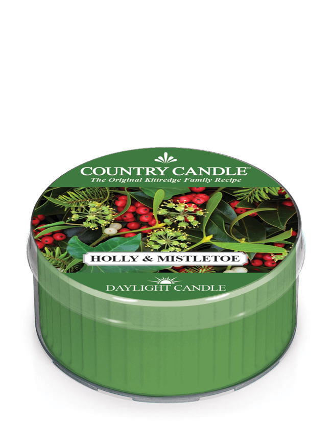 Dišeča sveča Country Candle Holly & Mistletoe (42g)