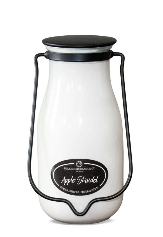 MILKHOUSE CANDLE Dišeča sveča Apple Stroodel Milkbottle velika 396g