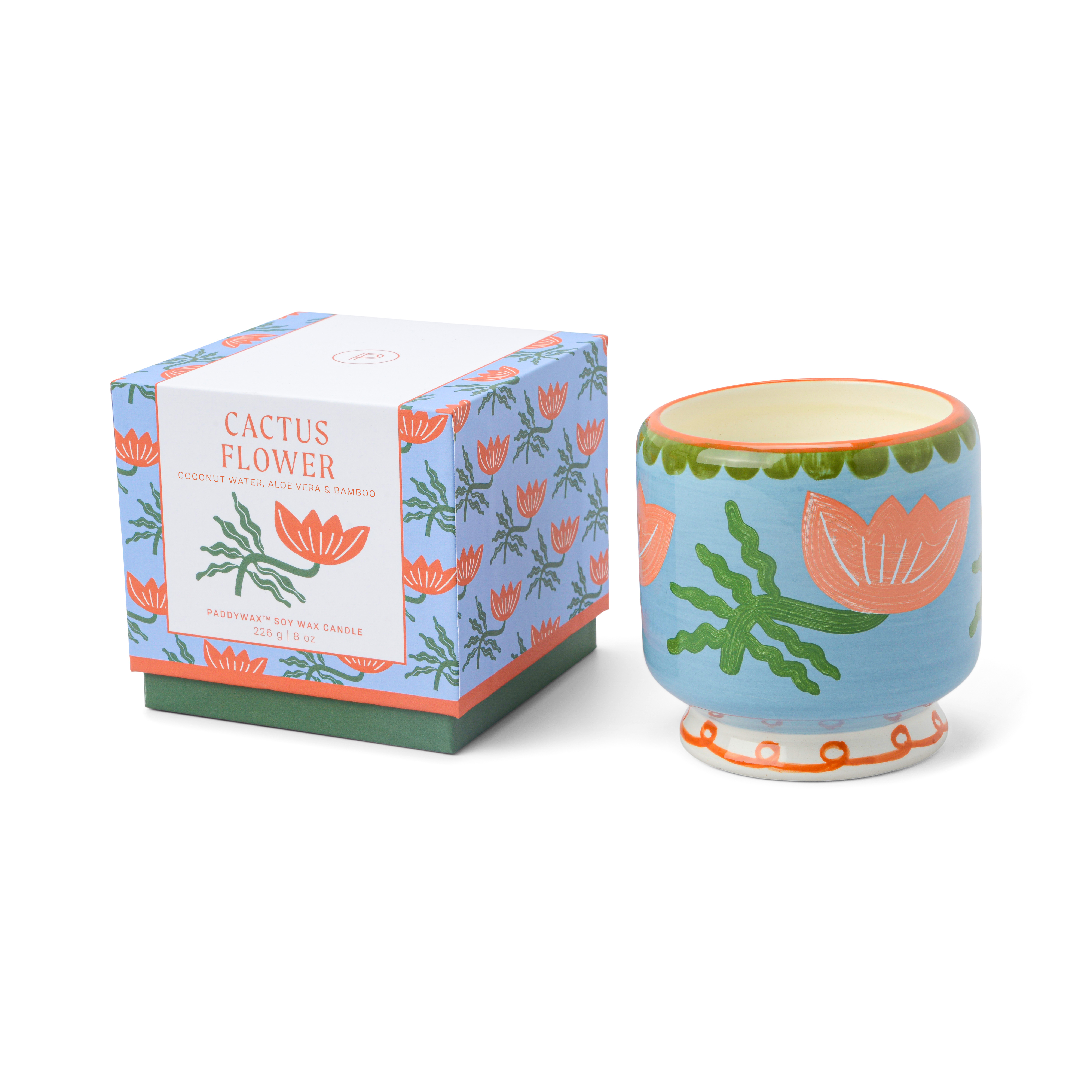 Paddywax ADOPO Cactus Flower FLOWER dišeča sveča 8 oz./226 g