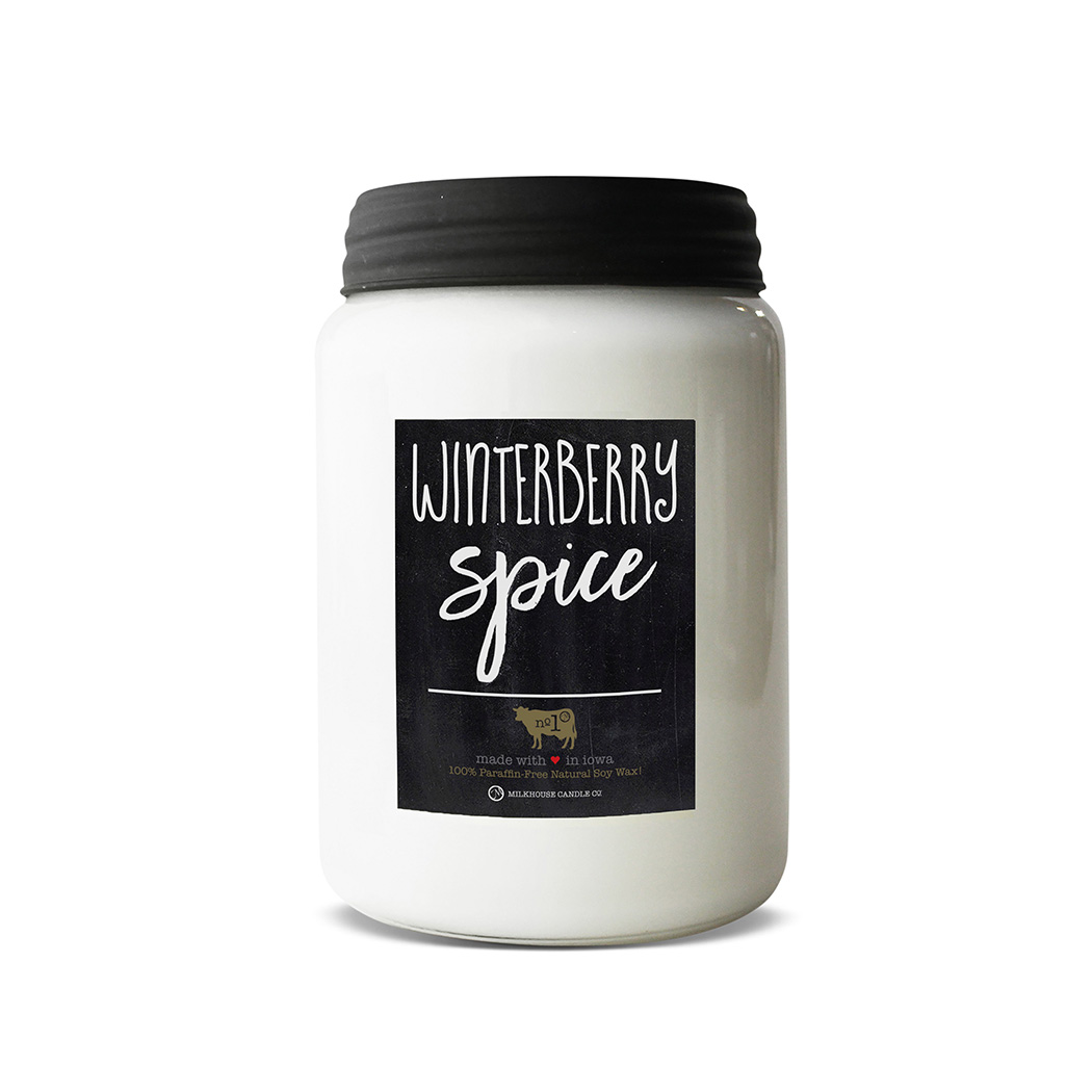 MILKHOUSE CANDLE Dišeča sveča Winterberry Spice Farmhouse Jar (737 g)