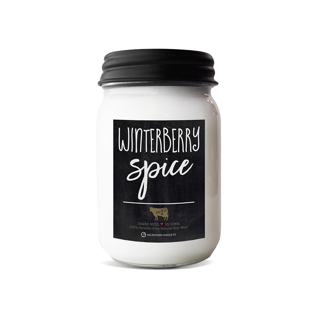 MILKHOUSE CANDLE Dišeča sveča Winterberry Spice Farmhouse Jar (368 g)