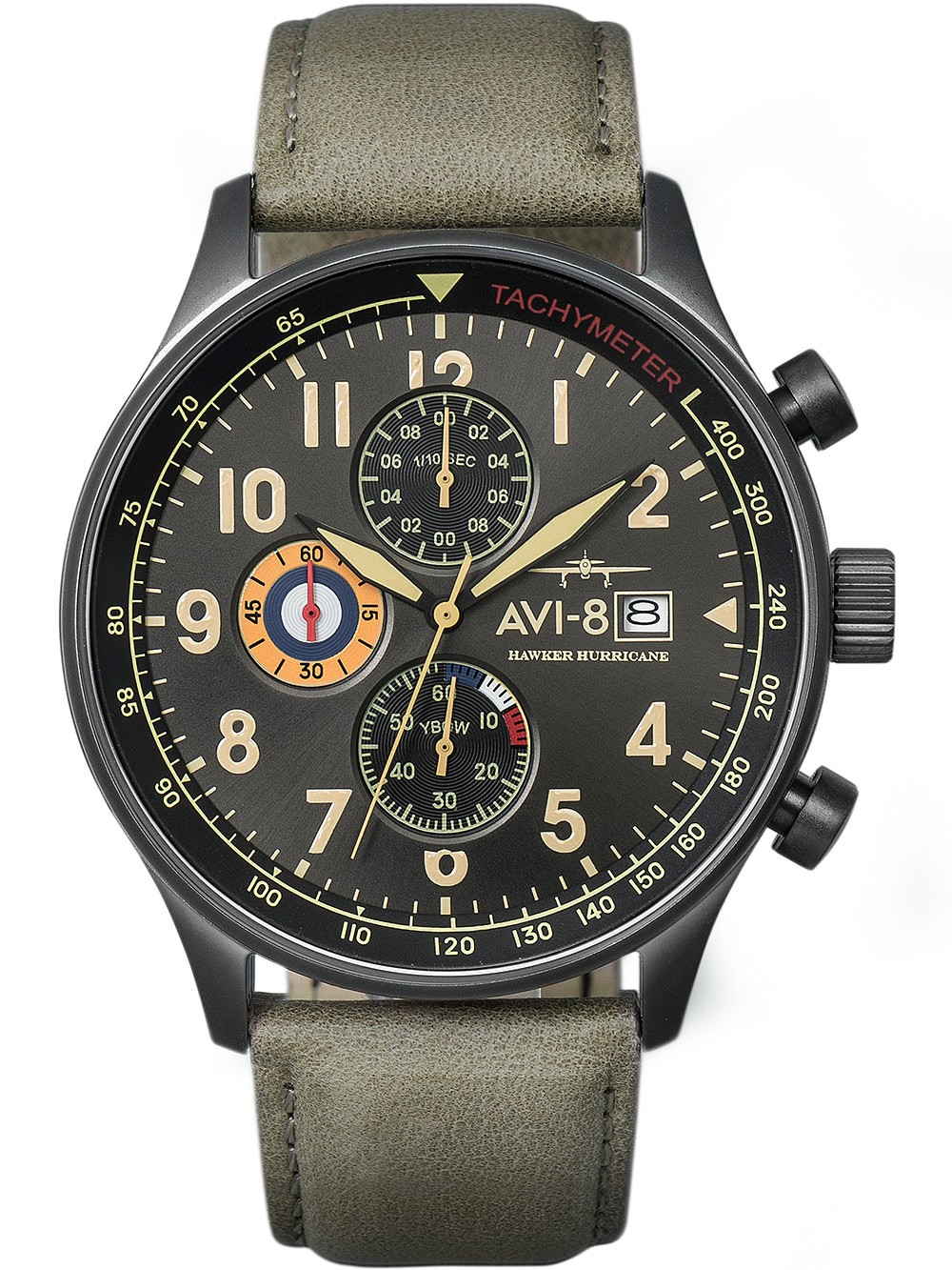 AVI-8 AV-4011-0E Hawker Hurricane Chronograph 42mm 5ATM