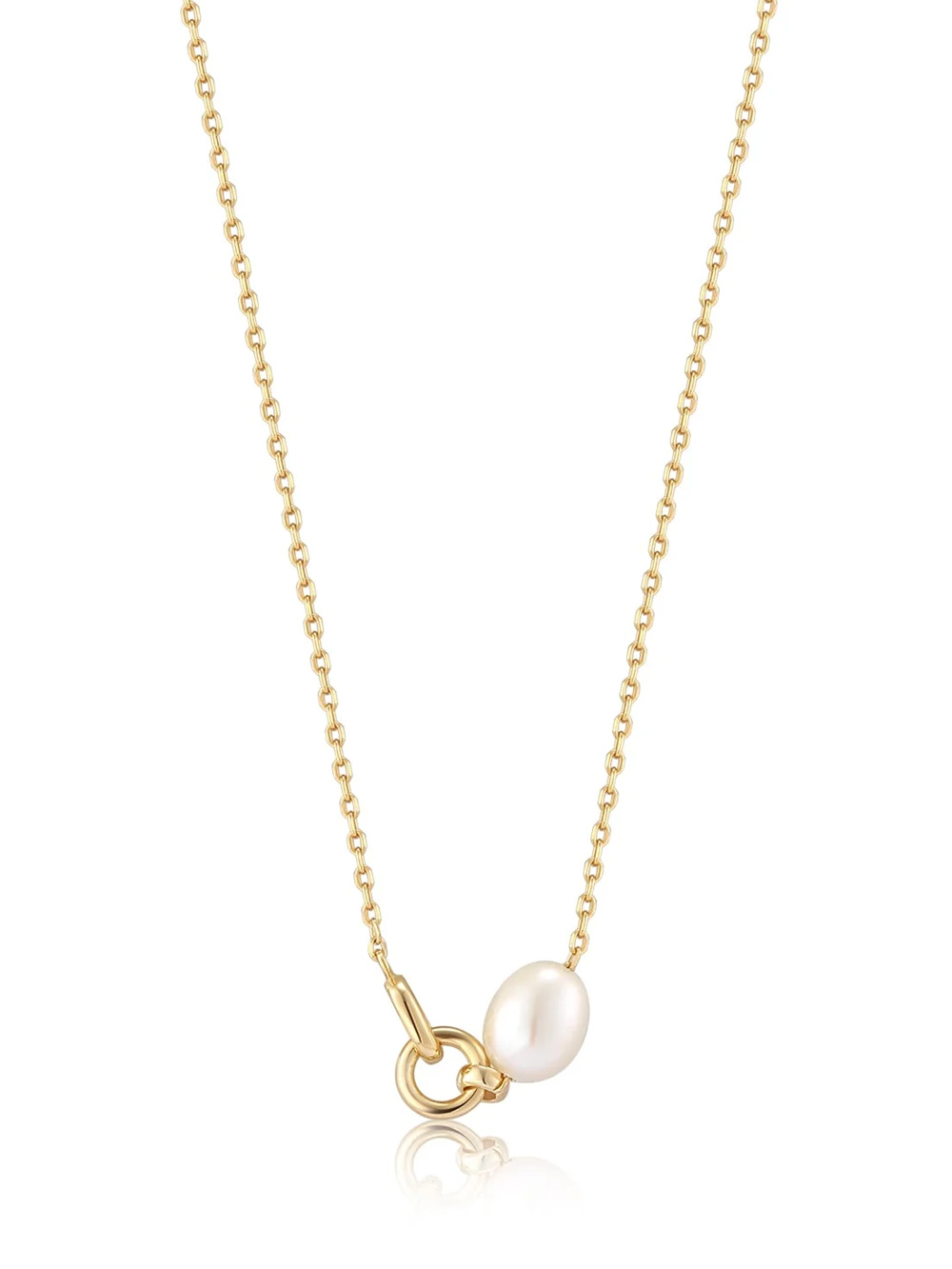 ANIA HAIE N043-02G Pearl Power Ladies Necklace, adjustable